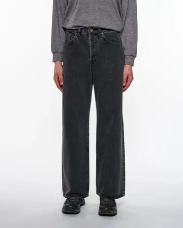 [ marka ] 셀비지 데님 와이드 레그 진