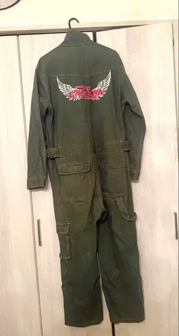 쇼와 레트로 야자와 에이요시 작업복 츠나기 L 데님 자수