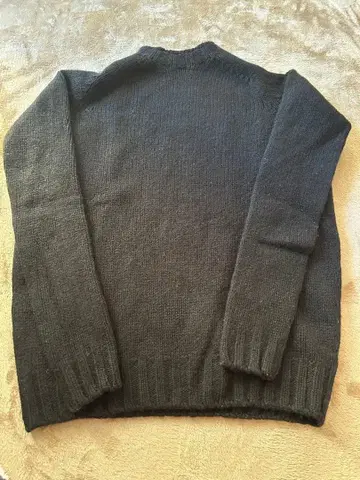 Harley 블랙 긴팔 니트 스웨터 크루넥