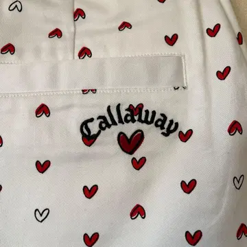 캘러웨이 하트 무늬 골프 스커트