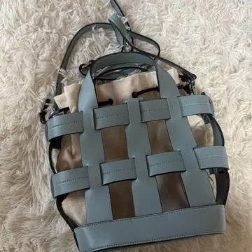 BLUE x PALANG 라이트 블루 버킷 스타일 숄더백