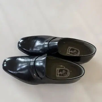 Marelli 천연 가죽 블랙 드레스 슈즈 25 EEE