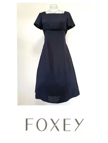 FOXEY 폭시 리본 롱 원피스 네이비 계열 레어 42