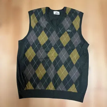 LACOSTE 아가일 무늬 베스트 사이즈 5