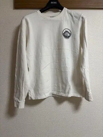 THE NORTH FACE 로고 긴팔T셔츠 L 화이트