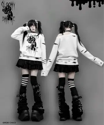 DimMoire 디무모아르 그루미 장난 니트 White M 사이즈