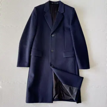 새상품급 Paul Smith 체스터 코트 현행 네이비 L 울 고급스러움