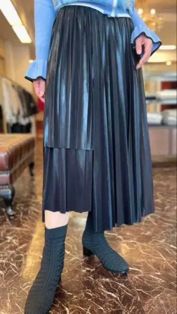 그레이스 콘티넨탈 저지 레이어 스커트 36