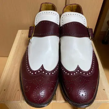 더블 몽크 스트랩 윙 칩 신발