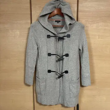 INDIVE 인디비 월드 XS 그레이 후드 부착 더플 코트