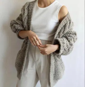 TODAYFUL 케이블 핸드 니트 가디건