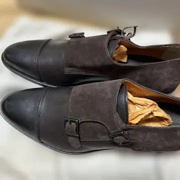 Santoni 더블 몽크 스트랩 신발