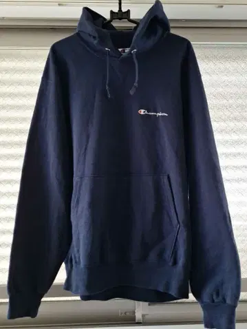 Champion 후드 맨투맨 USA제 LARGE 네이비