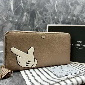컨디션 최상 안야 힌드마치 미키마우스 콜라보 장지갑