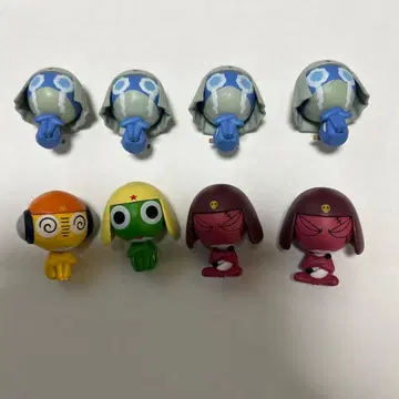 개구리 중사 케로로 피규어 8개 세트 기다림