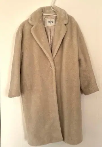 ROPE 울 혼방 보아 체스터 코트 38