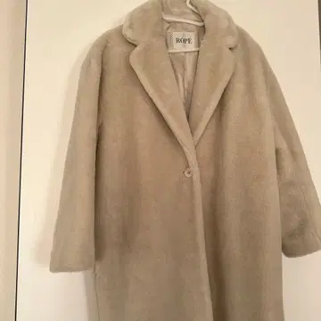 [ROPE] 울 혼방 보아 체스터 코트 38