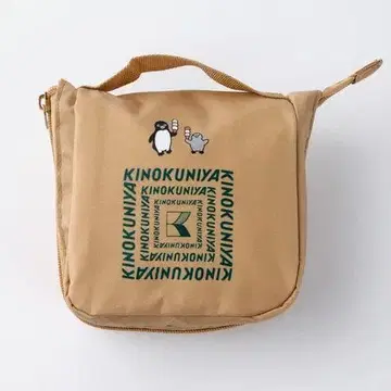 기노쿠니야 Suica 펭귄 접이식 보냉 토트백 베이지