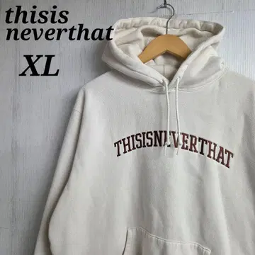 thisisneverthat 후드티 XL 화이트 자수 로고