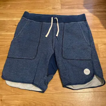 SATURDAYS 네이비 맨투맨 숏팬츠