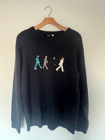 THE BEATLES 네이비 니트 스웨터 40