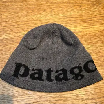 patagonia 비니 그레이 로고