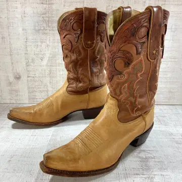 토니라마 가죽 웨스턴 부츠 베이지 7B 24.5cm 사이즈 상당