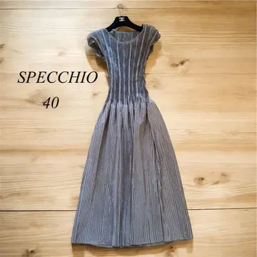 새상품급 SPECCHIO 스페치오 플리츠 롱 원피스 드레스 40