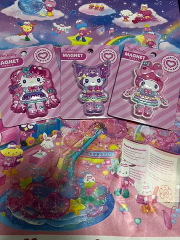 산리오 sanrio 하라주쿠 한정판 마그넷 3종 세트
