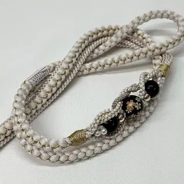 허리띠 화이트 탁한 화이트 장식 펄 장식