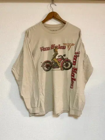 Van Halen 긴팔 티셔츠 베이지