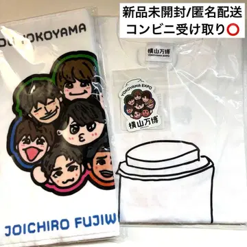 요코야마 만박 벤 T셔츠 스티커 페이스 타월