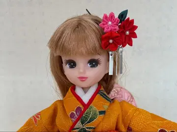 리카짱 츠마미자이쿠 29 헤어콤 (1/6 인형) 후리소데 기모노