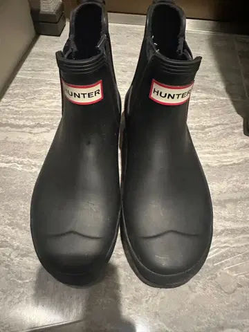 HUNTER 블랙 레인부츠