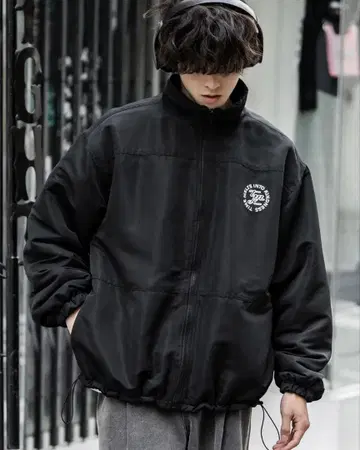 블랙 집업 자켓