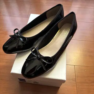 HIMIKO [내수성] 레인 리본 발레 펌프스/24cm