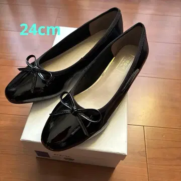 HIMIKO [내수성] 레인 리본 발레 펌프스/24cm