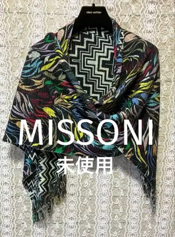 MISSONI 택 포함 새상품 컬러풀 추상 무늬 대형 스톨