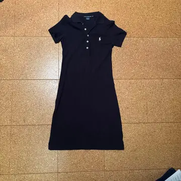 폴로 랄프 로렌 반팔 폴로 원피스 네이비 컬러
