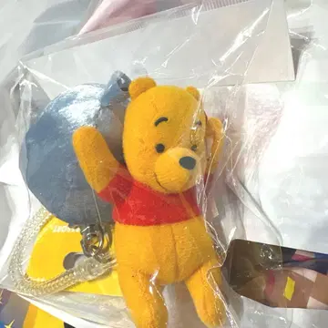 [ 미사용 ] 도쿄 디즈니 리조트 푸우 풍선 키링 곰돌이 푸 참 택