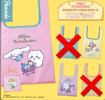치이카와 x 산리오 캐릭터즈 에코백