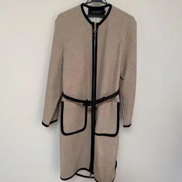 TARA JARMON 노카라 롱 코트 40 베이지