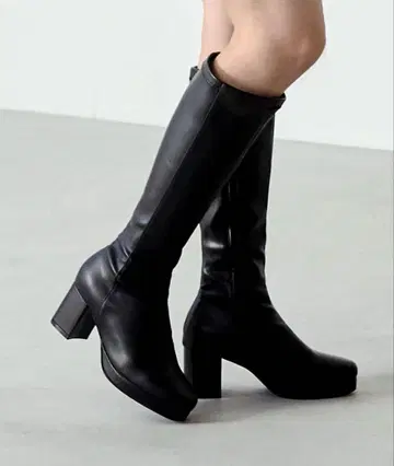 블랙 롱 부츠 M 사이즈 menue