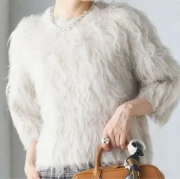 ships [ 손세탁 가능 ] 샤기 퍼 풀오버 여성용