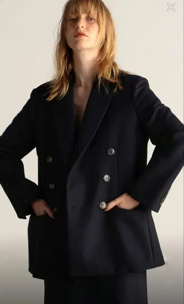 BACCA 테일러드 자켓 더블 울 캐시미어