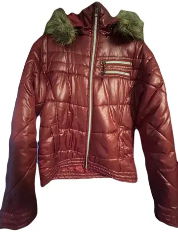 Y2K archive 퍼퍼 자켓 보르도 (짧은 기장)