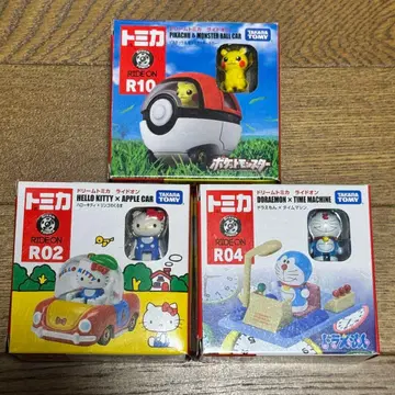 토미카 미니카 세트 피카츄 헬로키티 도라에몽