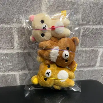 리락쿠마 밴딩 끈 포함 마스코트 3개 세트 4