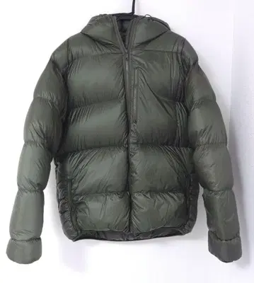 MOSSER 모씰 후드 부착 다운 자켓 사이즈 42 올리브