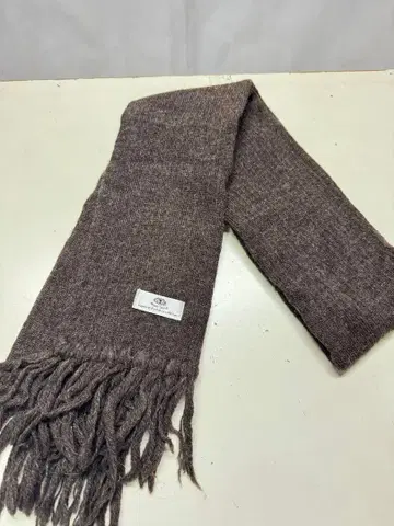 Black Sheep 블랙쉽 니트 머플러 프린지 롱 모카